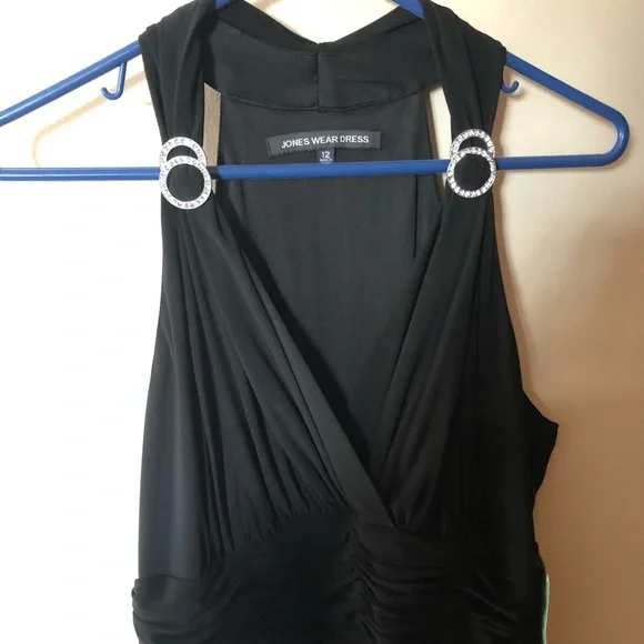 Jones New York black halter dress - Picture 2 of 6